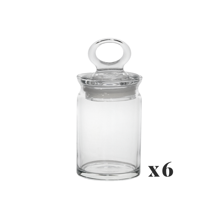 6 bocaux en verre 240ML