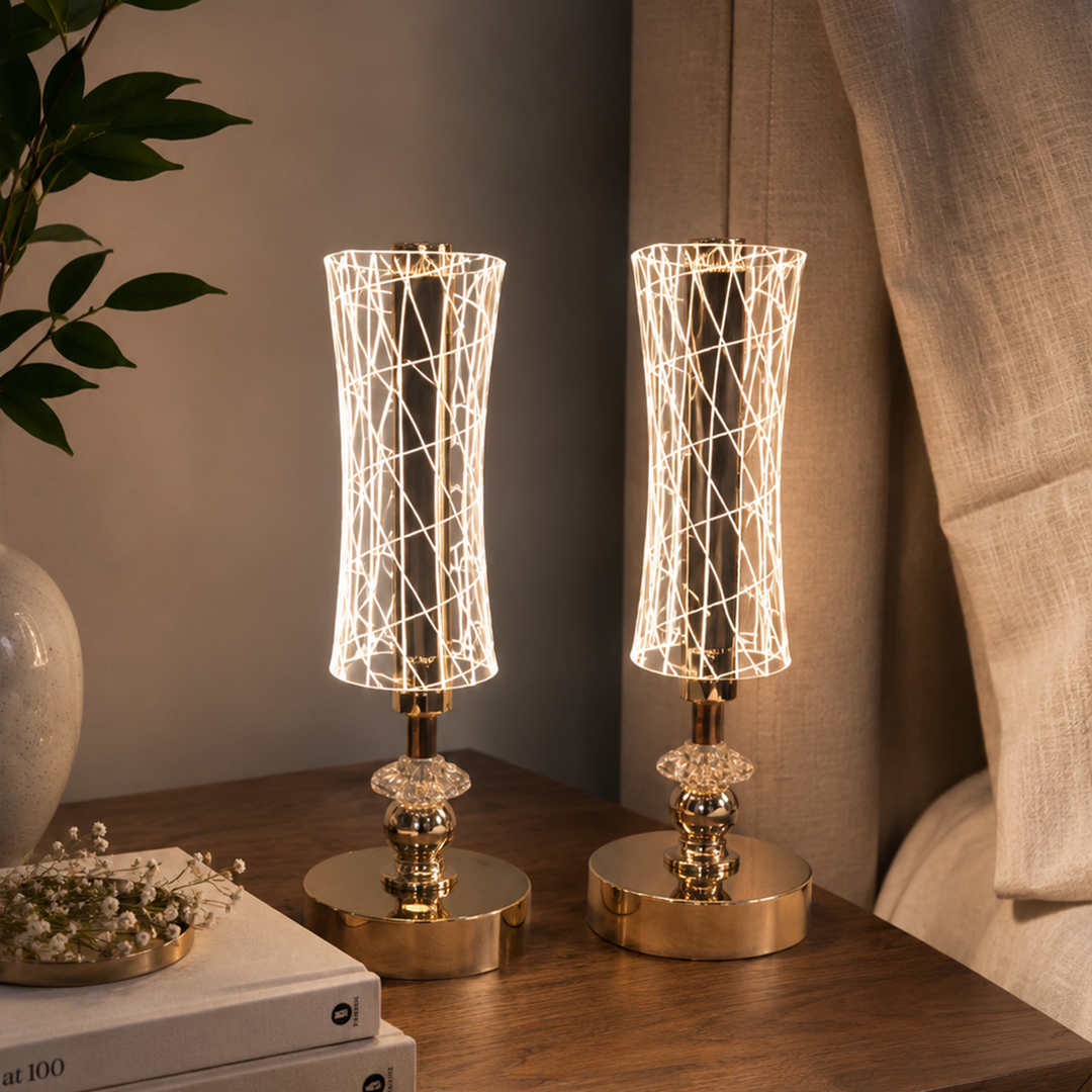 Set 2 lampes décoratif 29cm USB modèle 7
