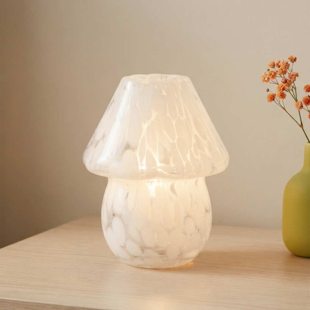 Set 2 Lampes Décoratives en Verre 16cm