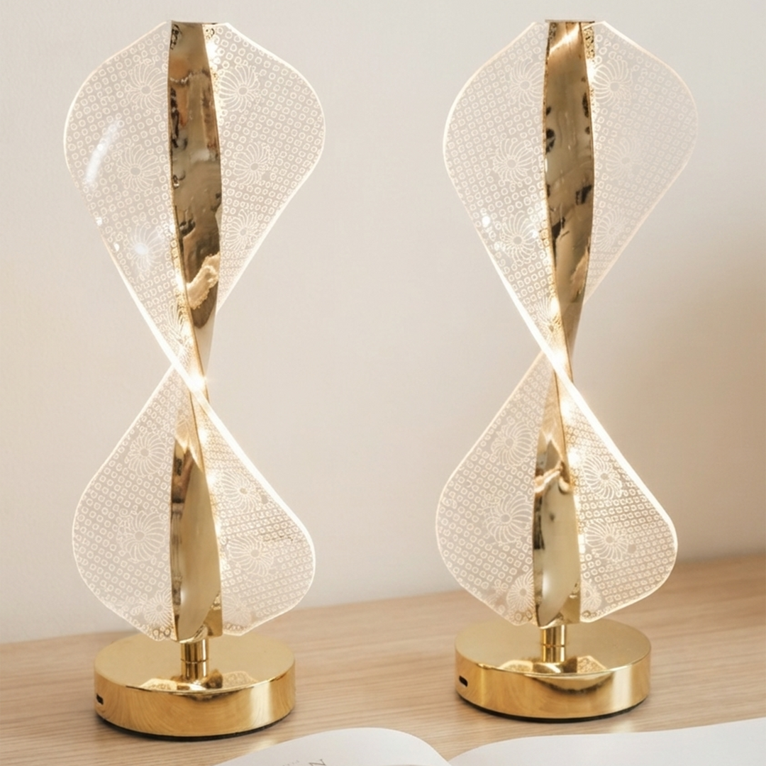 Set 2 lampes décoratif 33cm USB