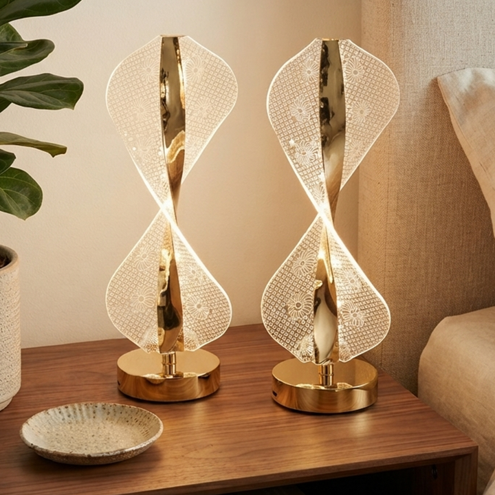 Set 2 lampes décoratif 33cm USB