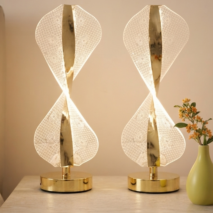 Set 2 lampes décoratif 33cm USB