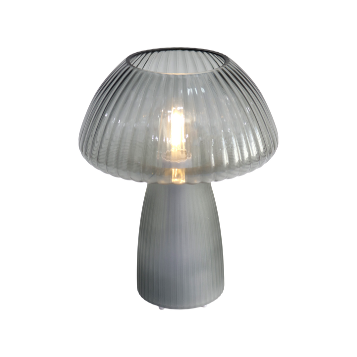 Lampe Grise Décoratives en Verre 26cm USB