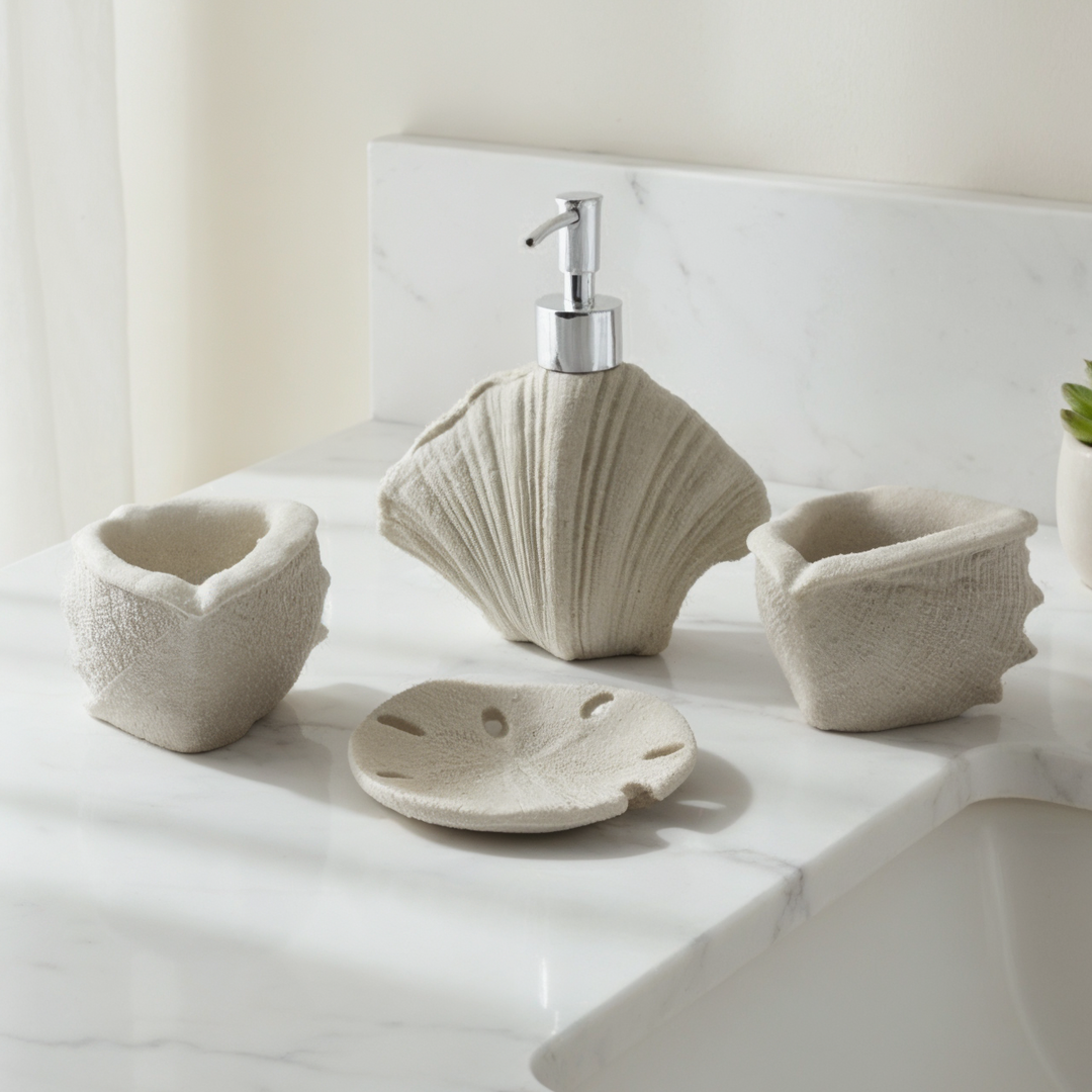 Accessoires salle de bain 4pcs