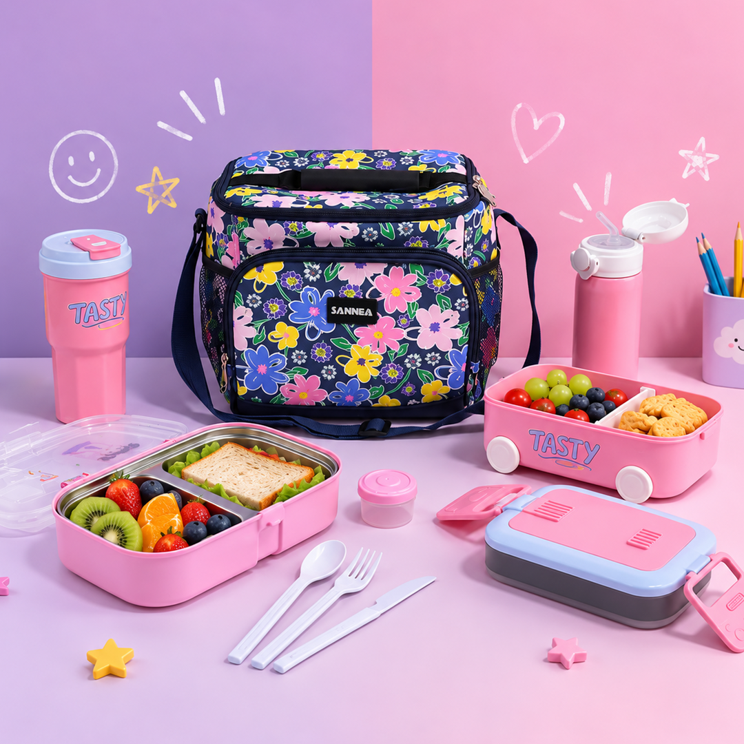 Set Lunch Box Fleuri