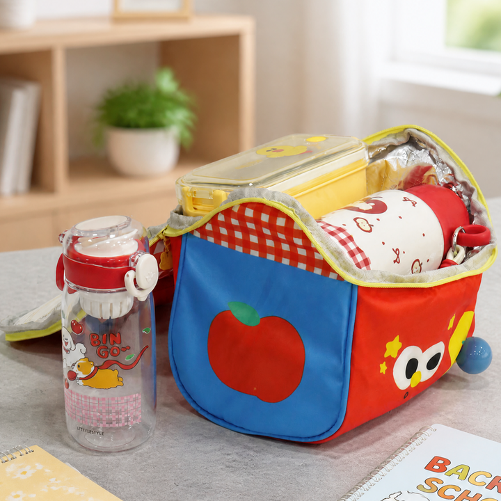Set Lunch Box Red Apple