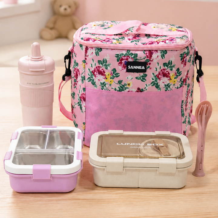 Set Lunch Box Pink