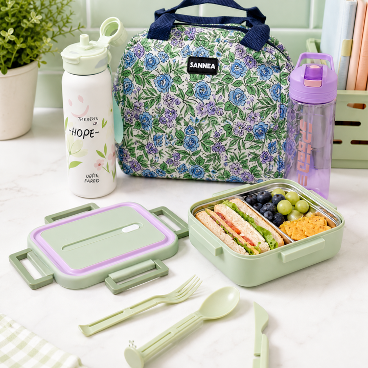 Set lunch box lavande 2