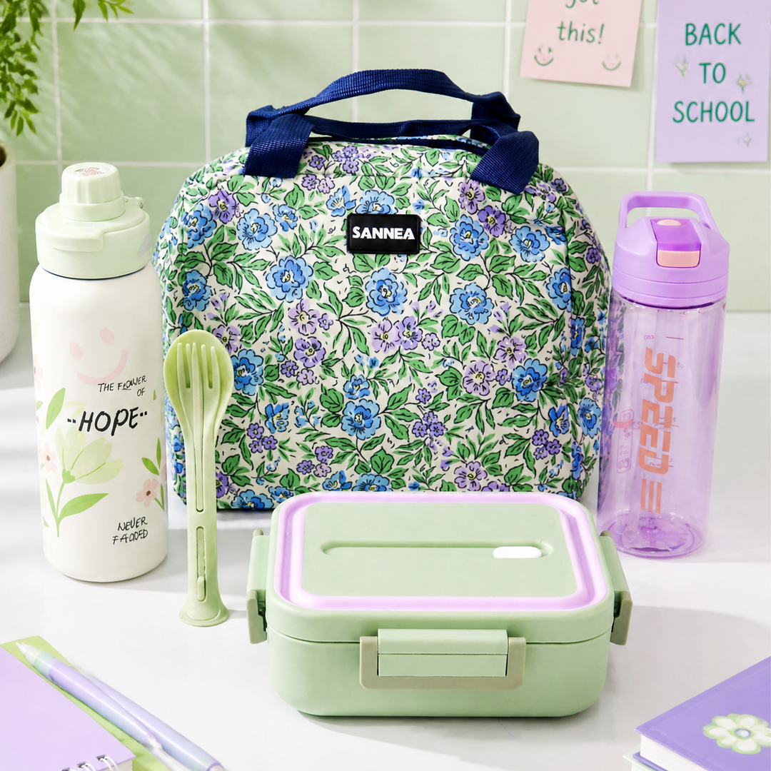 Set lunch box lavande 2