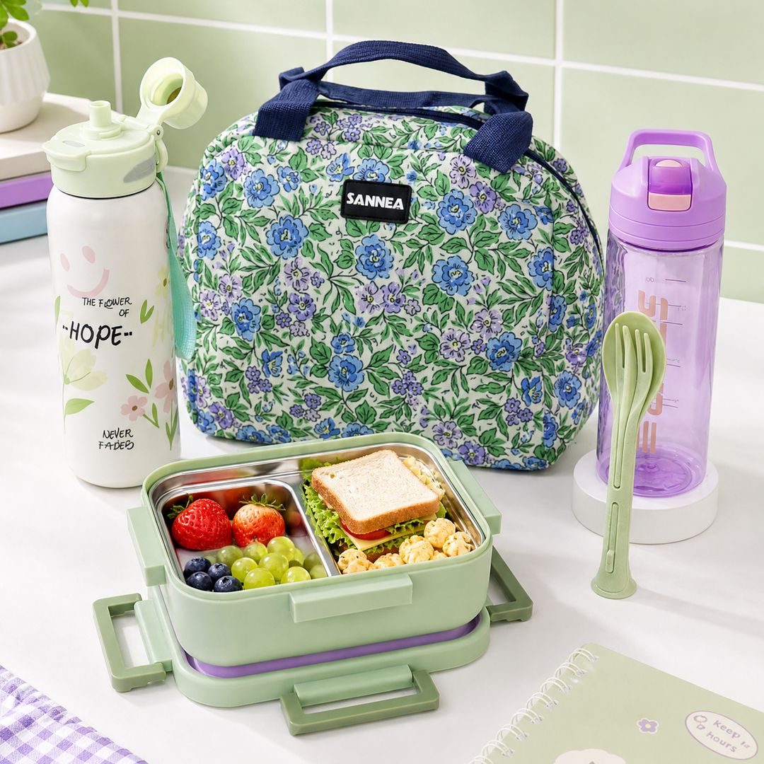 Set lunch box lavande 2