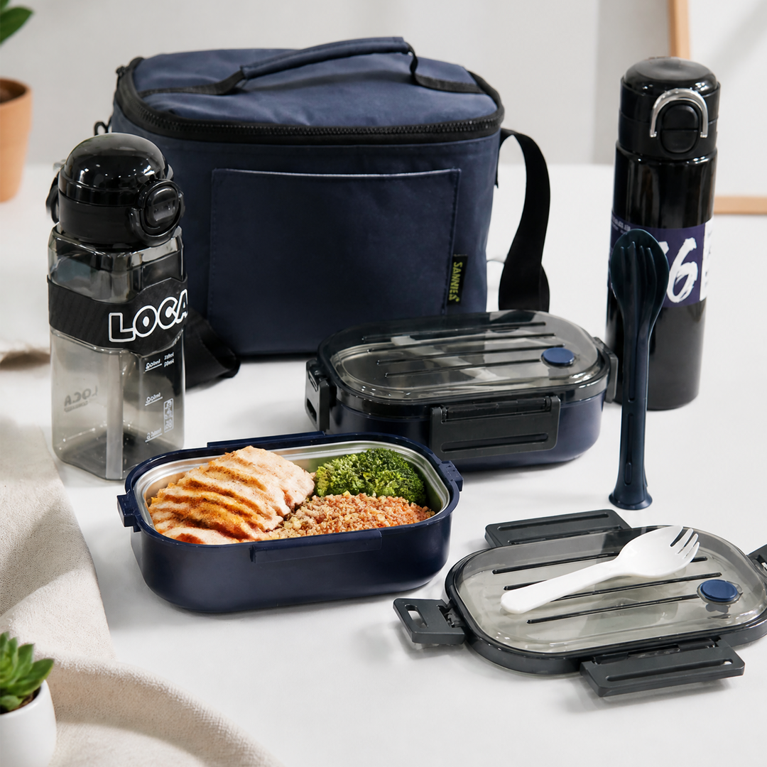 Set Lunch Box Navy Blue