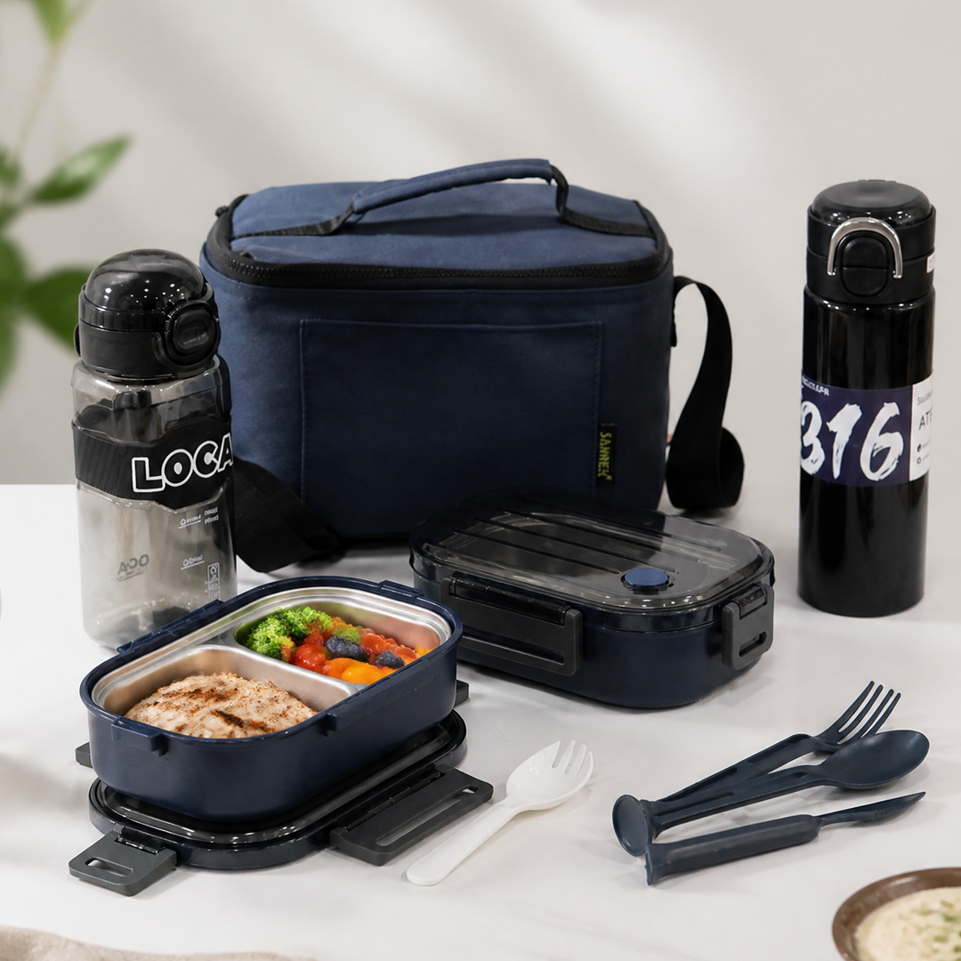 Set Lunch Box Navy Blue