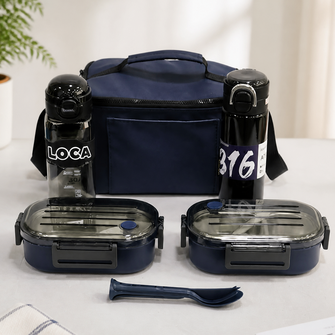 Set Lunch Box Navy Blue