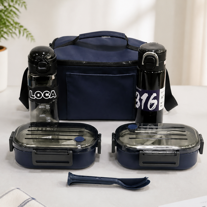 Set Lunch Box Navy Blue