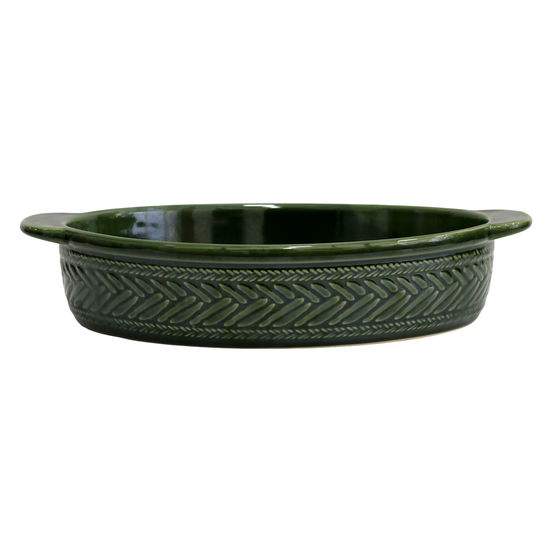 Set moule en céramique 30cm + huilière en céramique 375ML