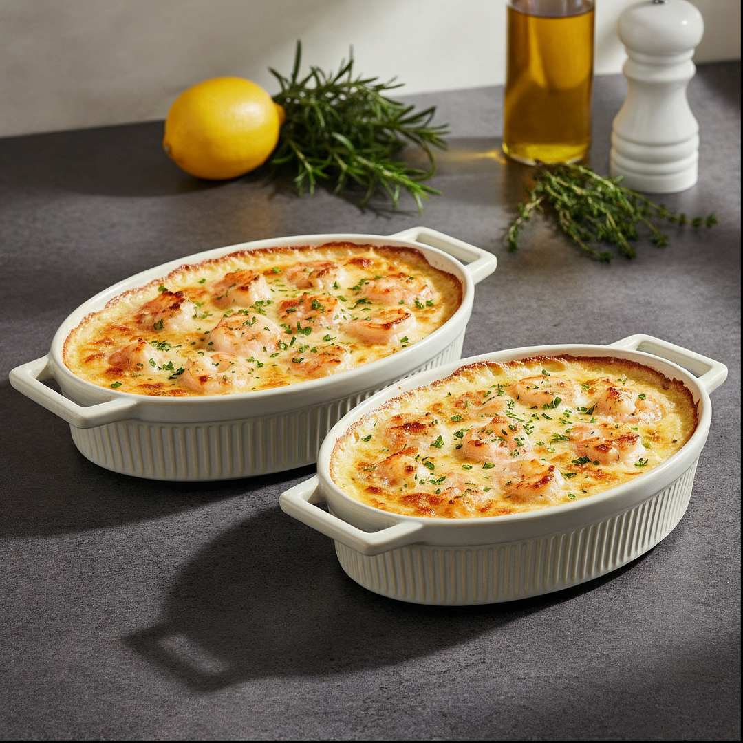 Set 2 moules en céramique 23cm + 29cm