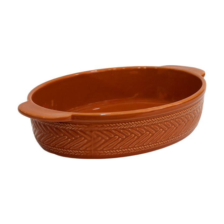 Set moule en céramique 30cm + huilière en céramique 375ML