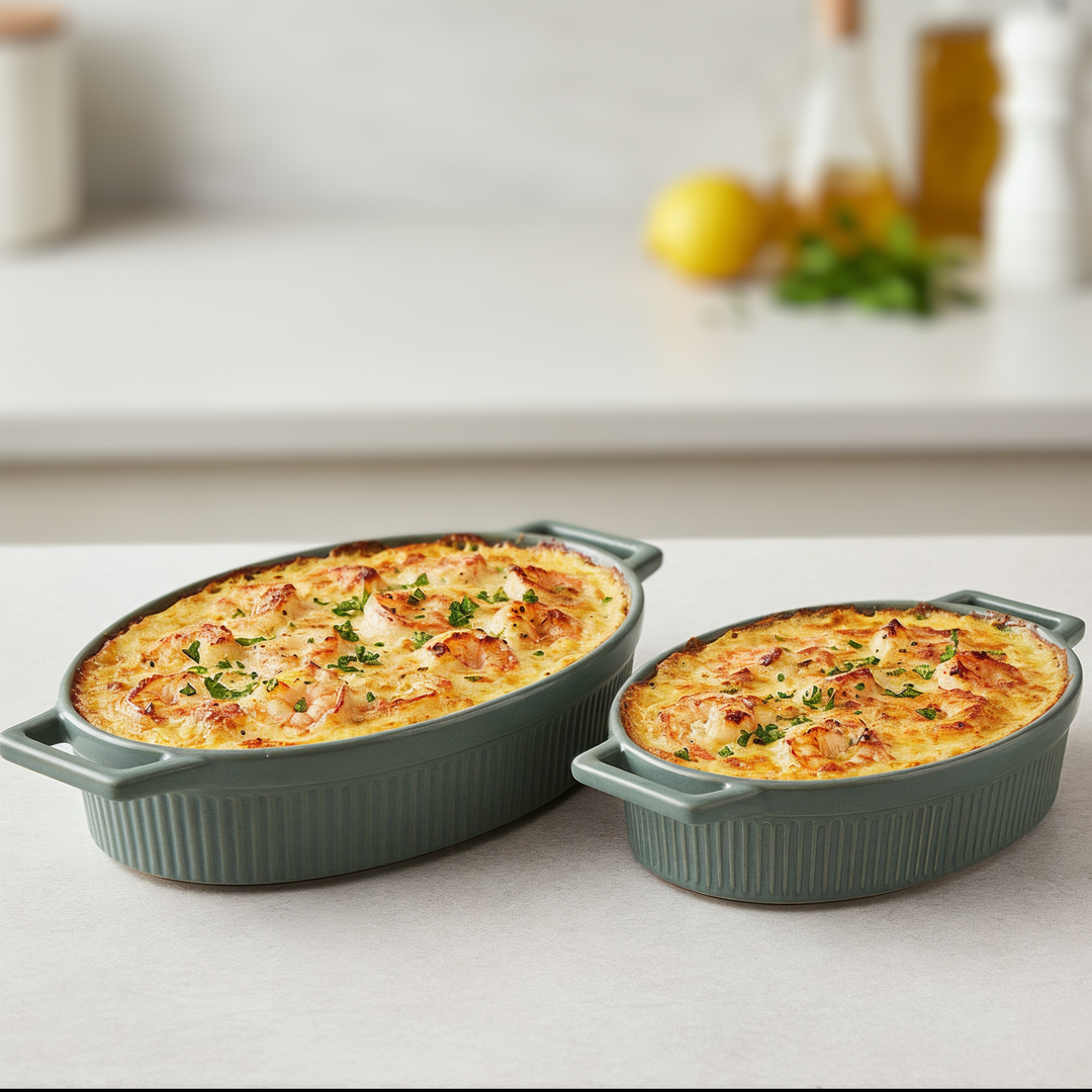 Set 2 moules en céramique 23cm + 29cm