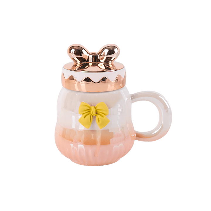 Mug en céramique avec couvercle 380ML - Saga Cuisine