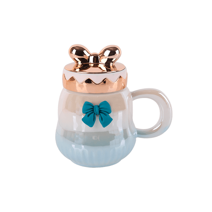 Mug en céramique avec couvercle 380ML - Saga Cuisine