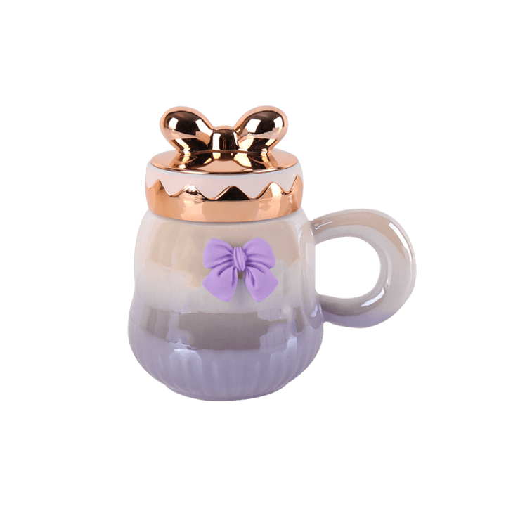 Mug en céramique avec couvercle 380ML - Saga Cuisine