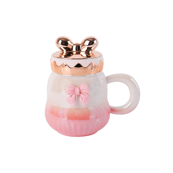 Mug en céramique avec couvercle 380ML - Saga Cuisine