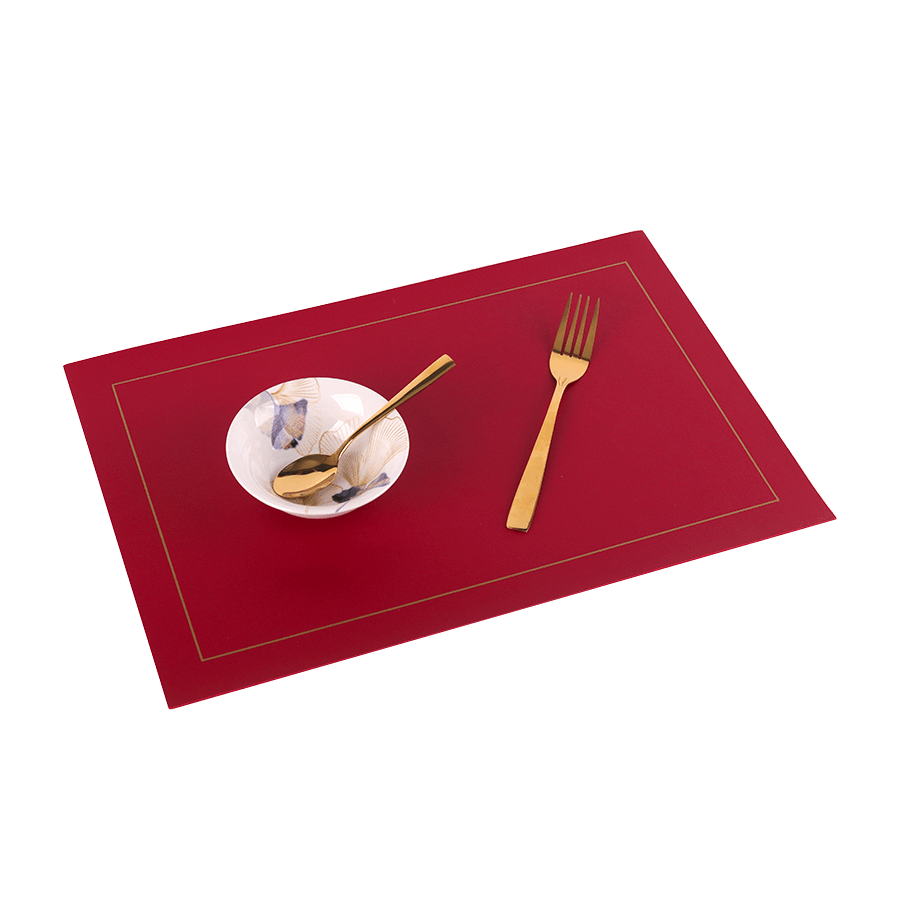 Pack de 6 sets de table simili cuir rectangulaire 30x45cm - Saga Cuisine