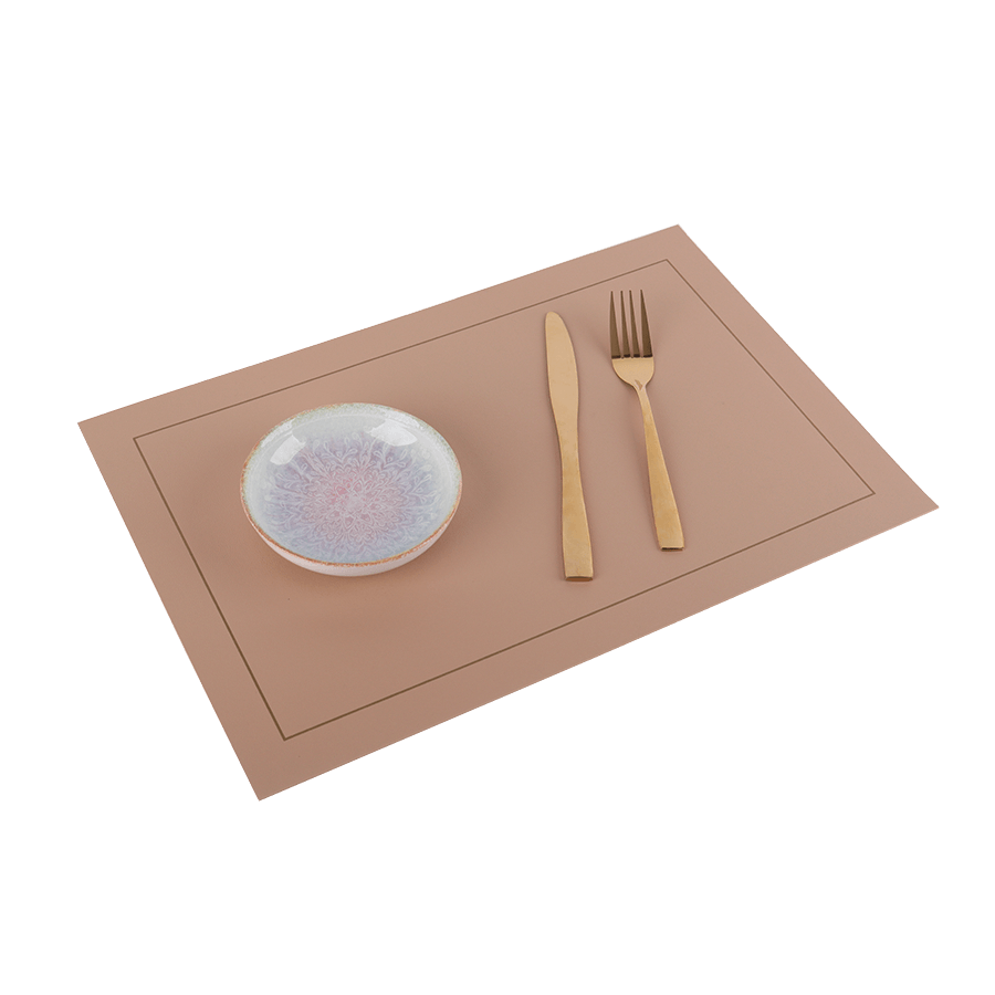 Pack de 6 sets de table simili cuir rectangulaire 30x45cm - Saga Cuisine