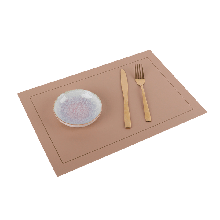 Pack de 6 sets de table simili cuir rectangulaire 30x45cm - Saga Cuisine