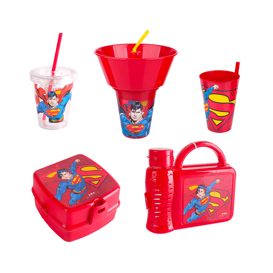 Pack vaisselle Superman 5pcs - Saga Cuisine