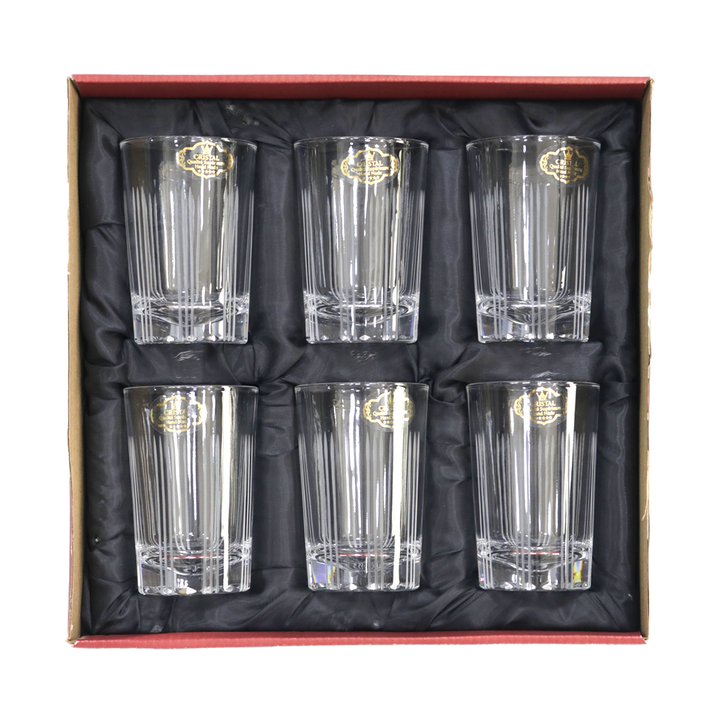 Set 6 verres à thé + 6 verres à eau/jus gravés modèle 2