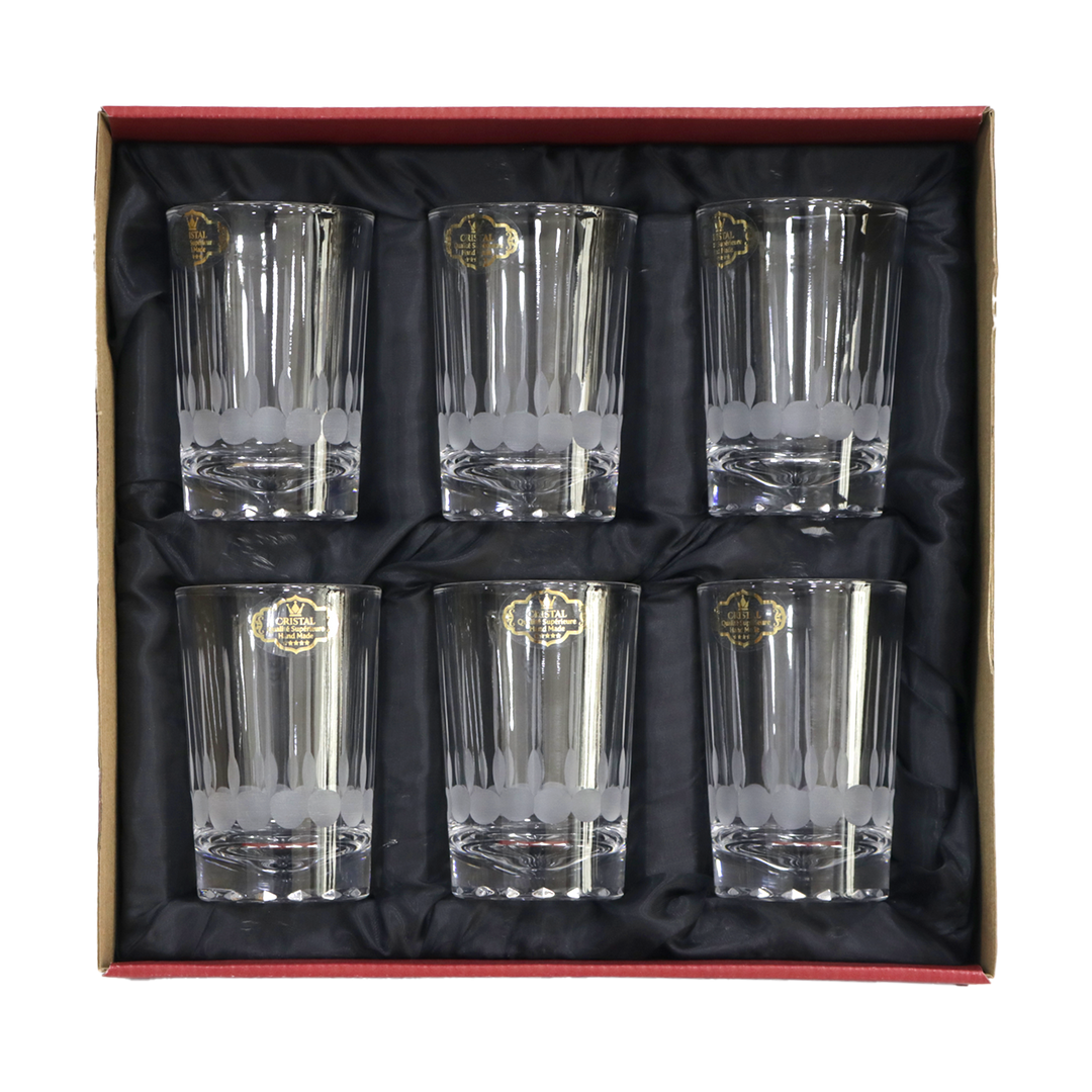 Set 6 verres à thé + 6 verres à eau/jus gravés modèle 3