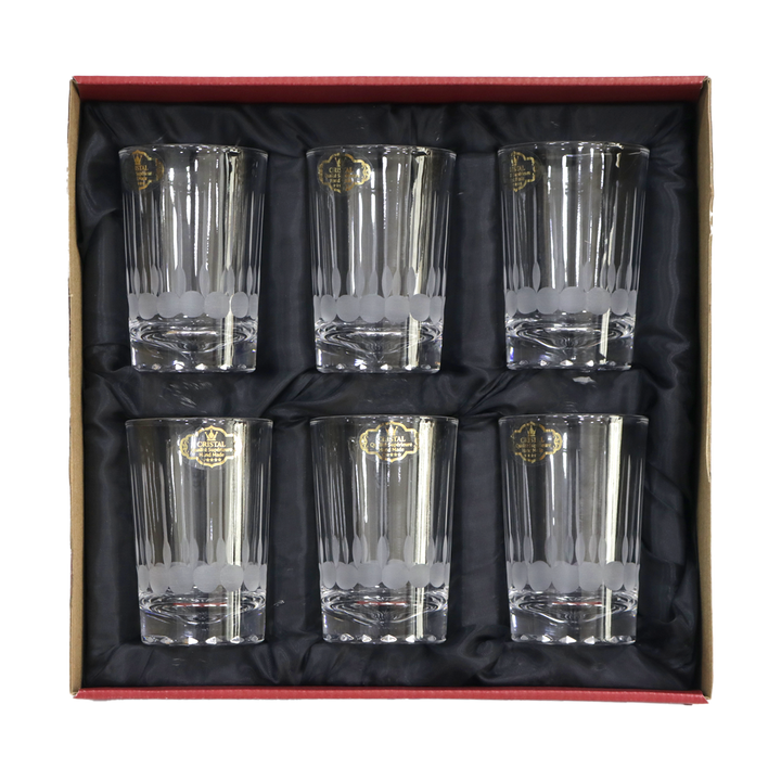 Set 6 verres à thé + 6 verres à eau/jus gravés modèle 3
