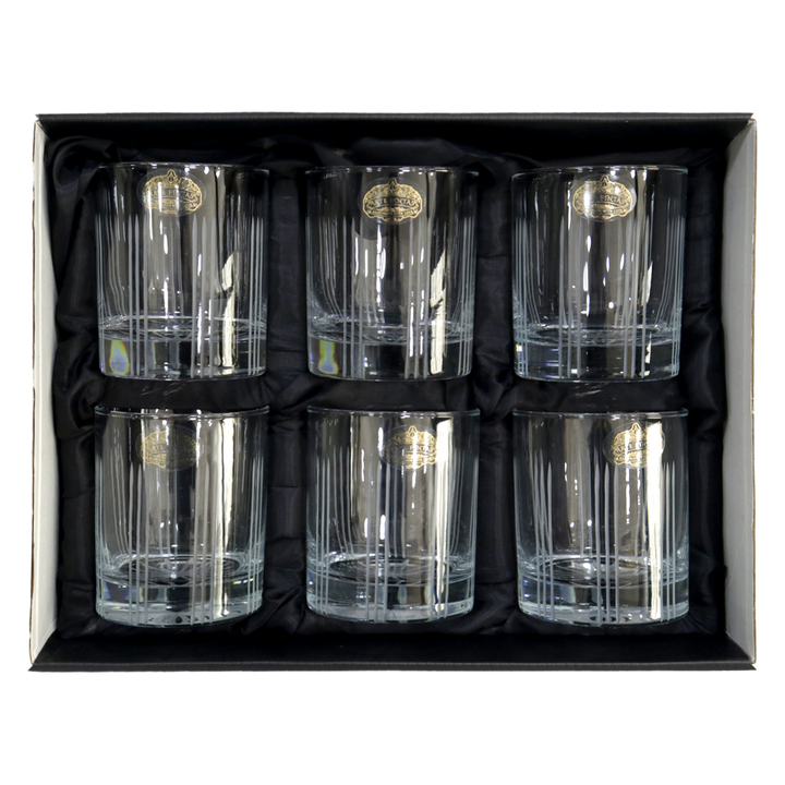 Set 6 verres à thé + 6 verres à eau/jus gravés modèle 2