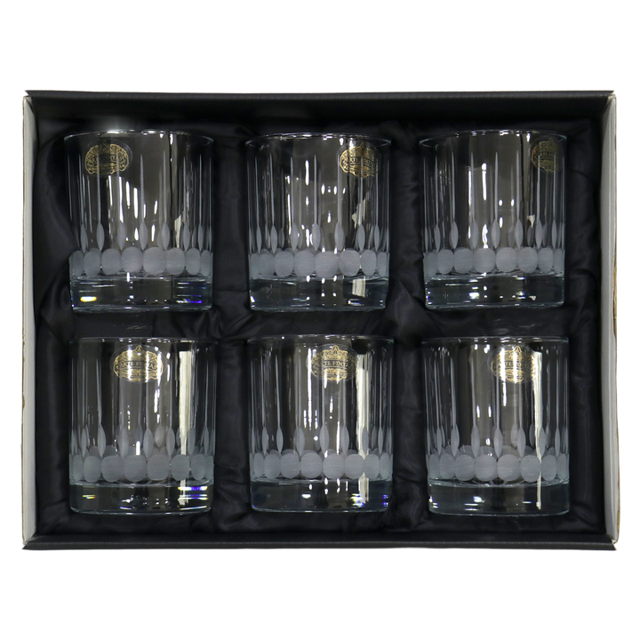 Set 6 verres à thé + 6 verres à eau/jus gravés modèle 3