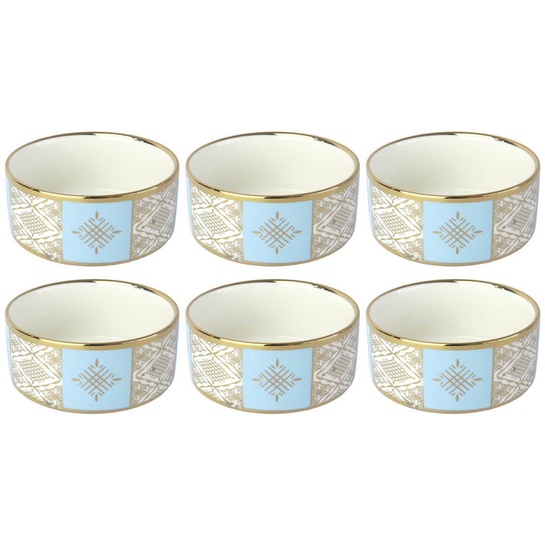 Set 6 bols motif beldi 10,50x6cm