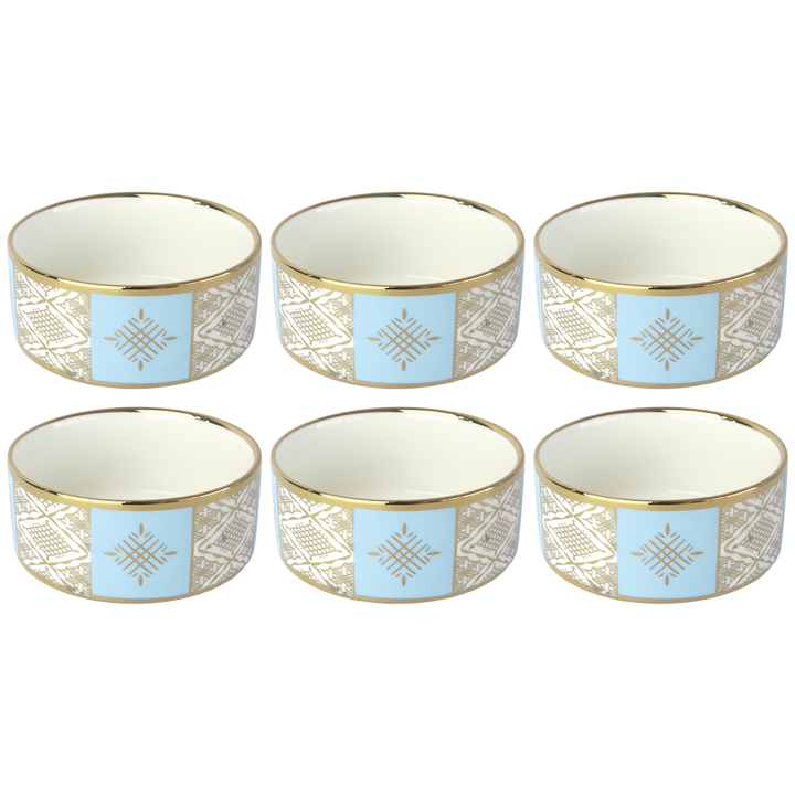 Set 6 bols motif beldi 10,50x6cm