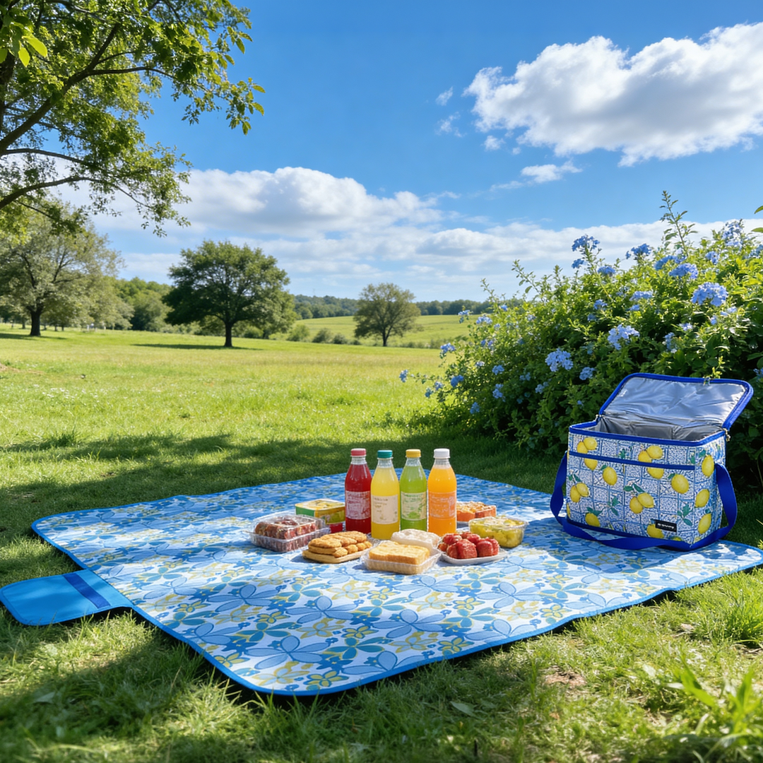 Set sac isotherme 20L + nappe pique-nique imperméable 130x150cm