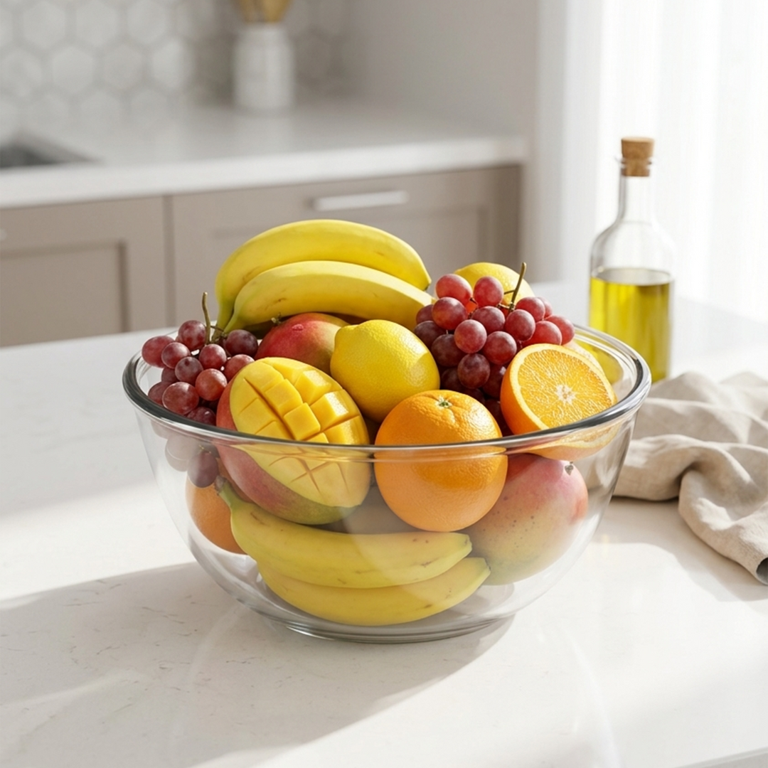 Set 5 saladiers en verre 1000ML + 1540ML + 2x2070ML + 4500ML