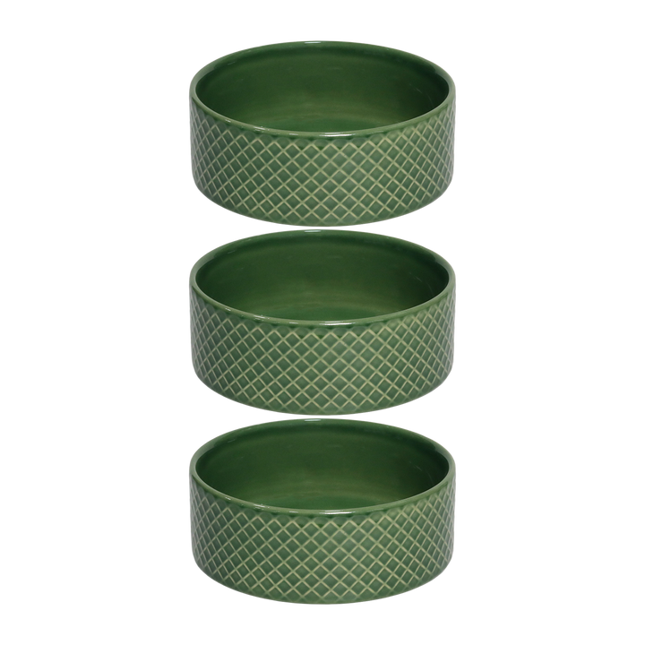 Set 3 bols avec anses 14cm + 3 bols 15cm en céramique