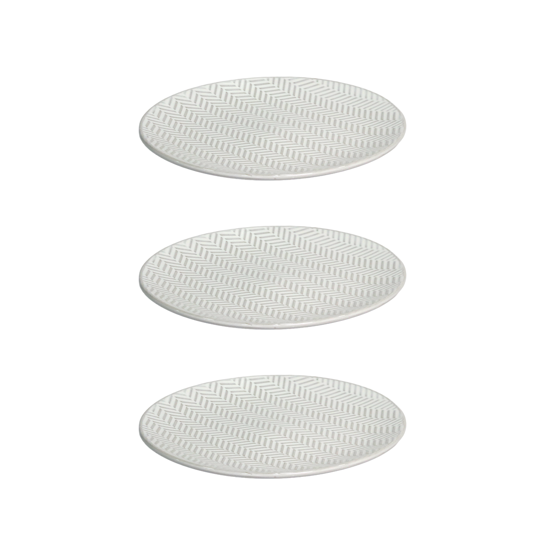 Set 3 assiettes 20cm + 2 assiettes 26cm + 3 bols 14cm en céramique