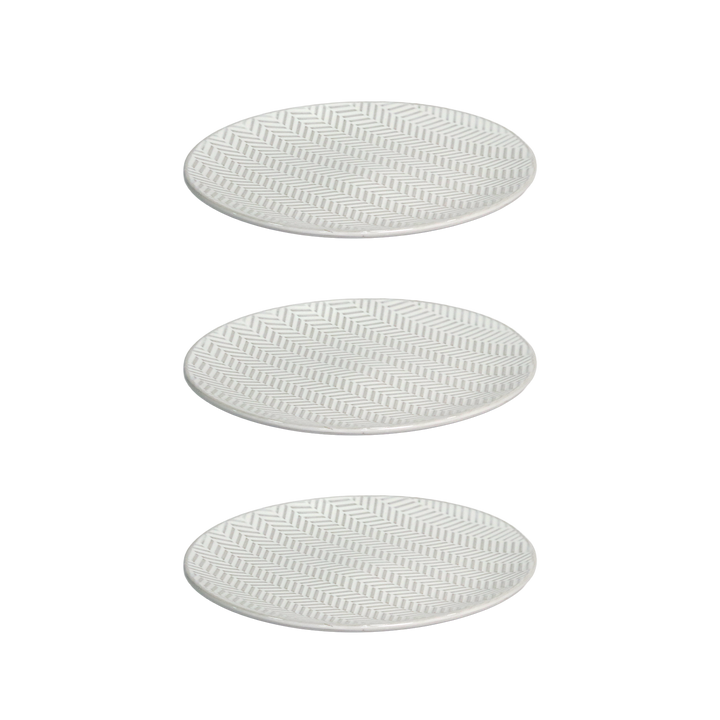 Set 3 assiettes 20cm + 2 assiettes 26cm + 3 bols 14cm en céramique