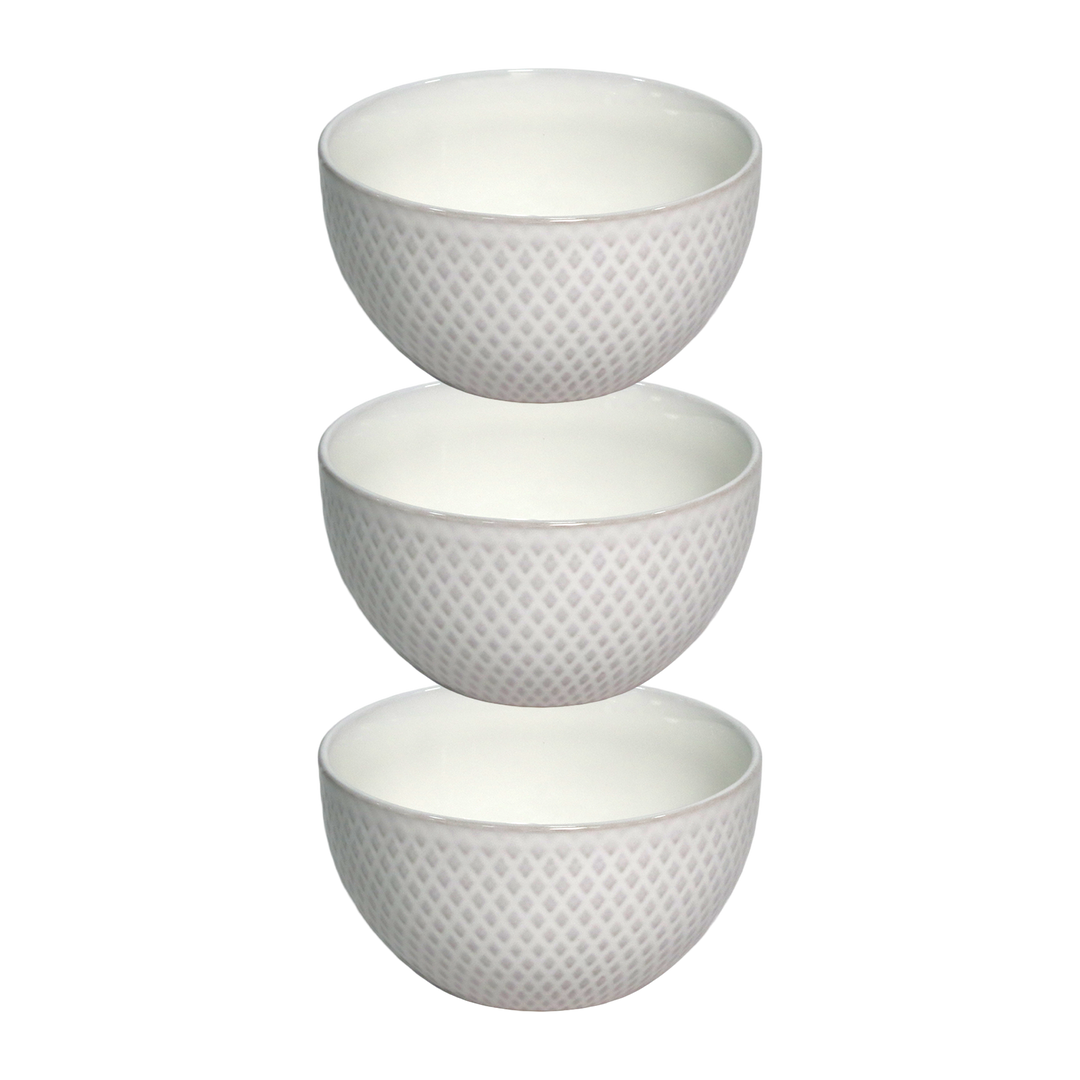 Set 3 assiettes 20cm + 2 assiettes 26cm + 3 bols 14cm en céramique