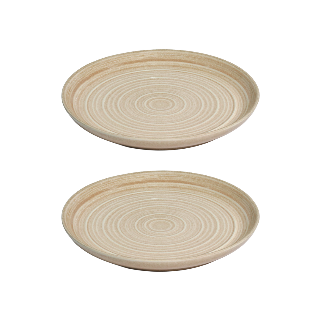 Set 2 assiettes 26cm + 2 assiettes creuses 20cm + 6 bols 10cm en céramique