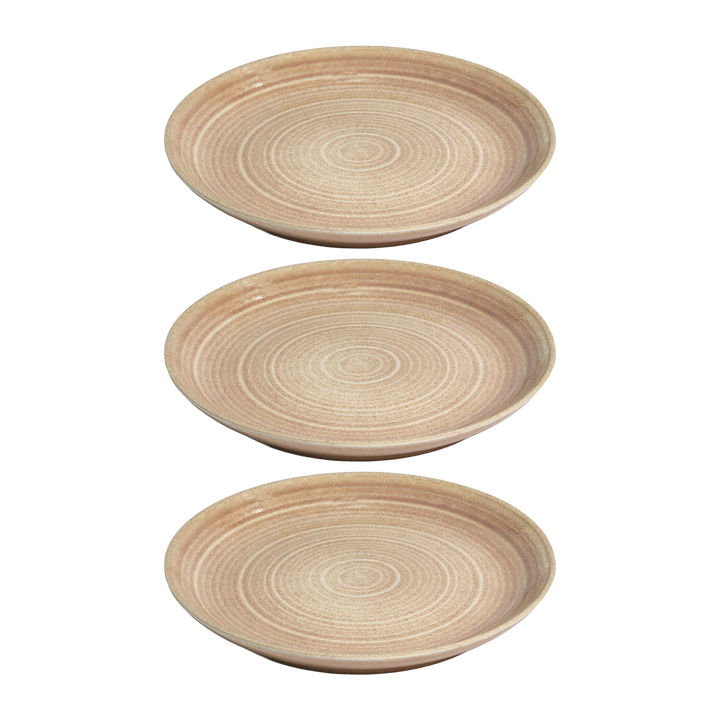 Set 3 assiettes 20cm + 3 bols 15cm + 2 bols avec anses 15cm en céramique