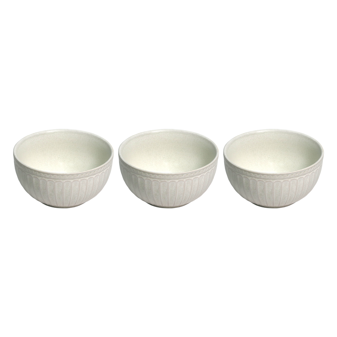 Set 3 assiettes 20cm + 3 bols 13cm + 3 mugs 260ML en céramique