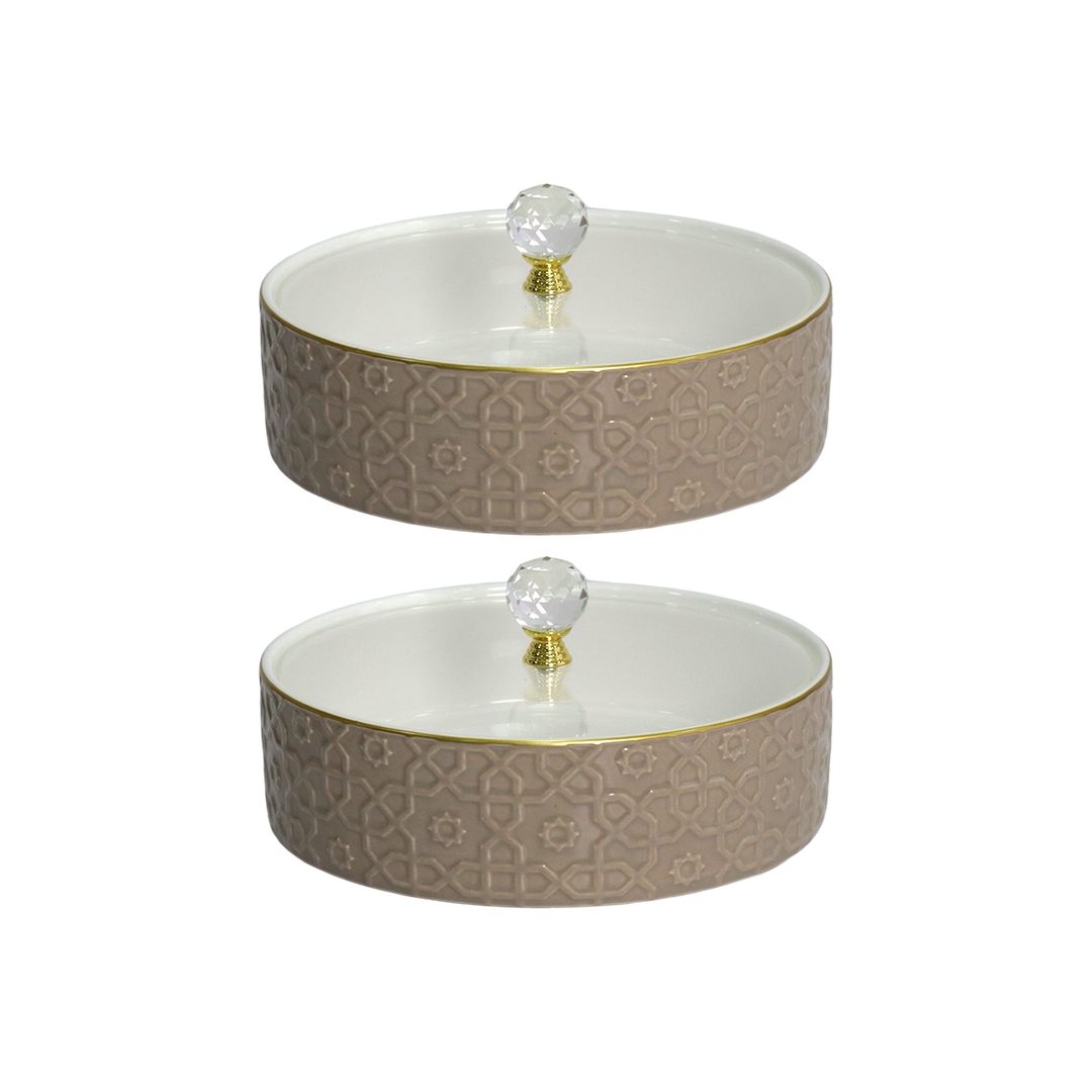 Service de table marron 31pcs