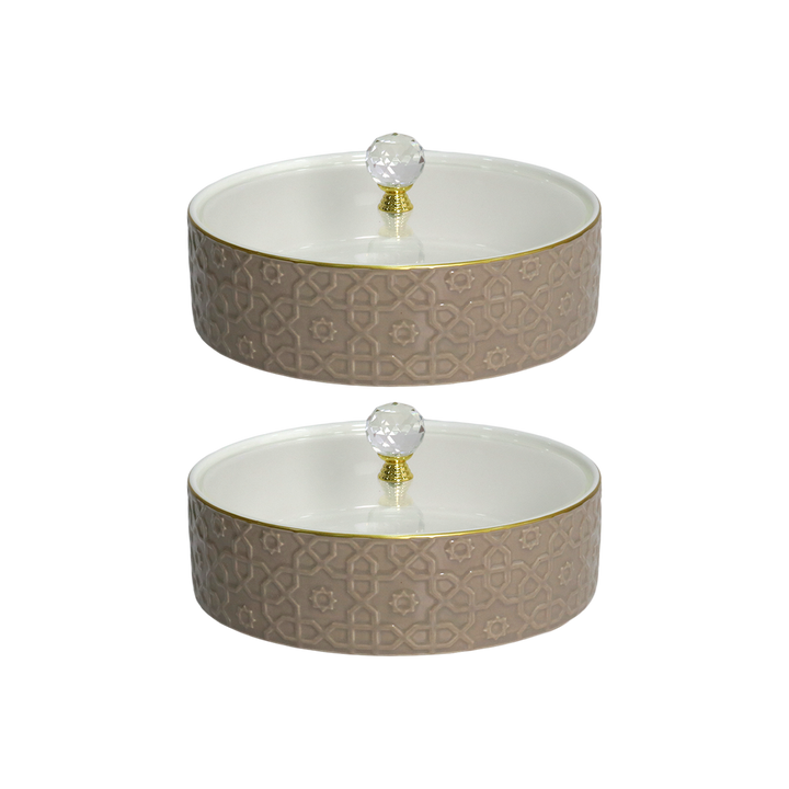 Service de table marron 31pcs