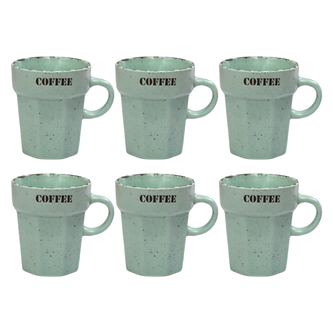 Set 6 tasses 75ML + 6 tasses 160ML en céramique