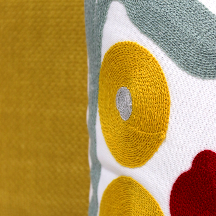 Set 2 coussins 45x45cm jaune